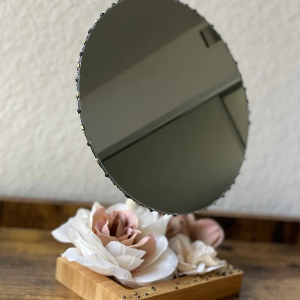 Handmade decorative make up mirror Meadow